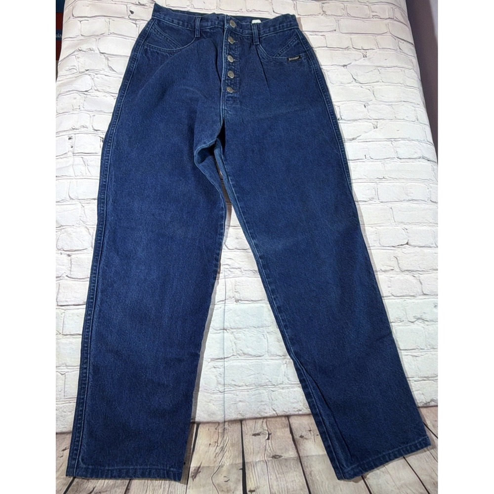 Rocky Mountain Sz 33/15  Bareback Button Fly Rockies Blue Jeans Vintage Mom 80's